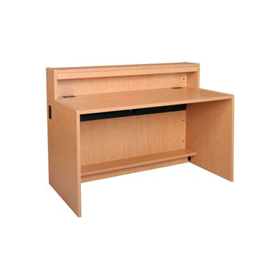 60" x 32" Desk Shell - 60"W x 30-1/8"D x 32-1/8"H Amber Ash