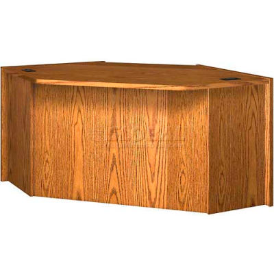 29" Corner Unit - 69-1/4"W x 49"D x 29-5/8"H Oak