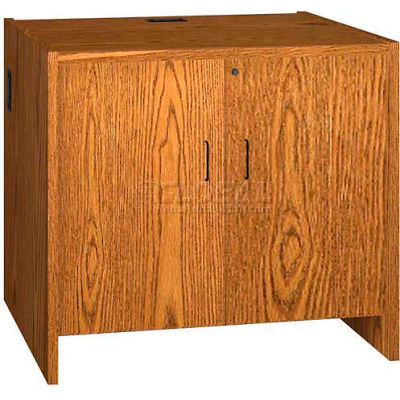 Hinged Door Unit - 36"W x 30-1/8"D x 32-1/8"H Oak