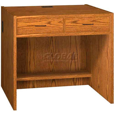 Two-Drawer Unit - 36"W x 30-1/8"D x 32-1/8"H, Oak