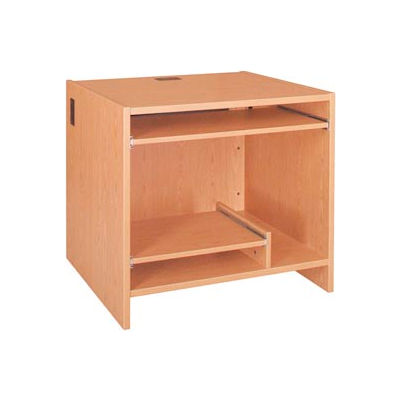 Tower Work Station - 36"W x 30-1/8"D x 32-1/8"H Amber Ash