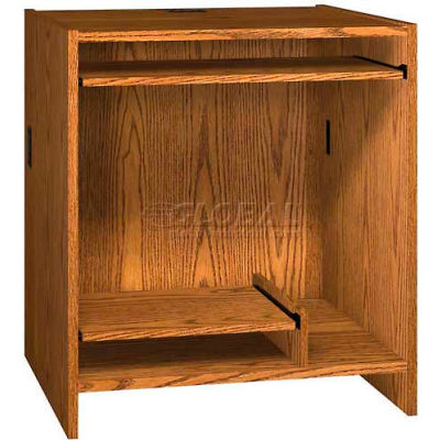 39" Tower Work Station - 36"W x 30-1/8"D x 39-1/4"H Oak