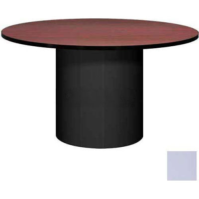 Ironwood 48" Round Conference Table Folkstone Gray Top/Gray Base