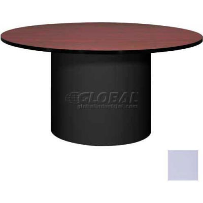 Ironwood 60" Round Conference Table Folkstone Gray Top/Gray Base