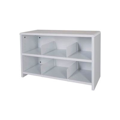 Desk Top Organizer 29"W 2-Shelves - 29"W x 12"D x 18"H Gray