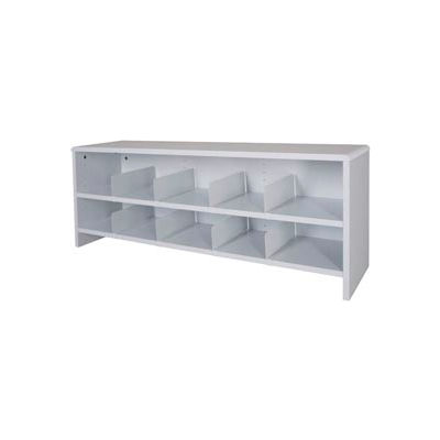 Desk Top Organizer 48"W 2-Shelves - 47"W x 12"D x 18"H Gray