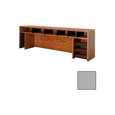 Desk Top Organizer CD Storage - 58"W x 12"D x 18"H Gray