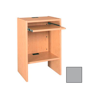 Computer Workstation - 23-5/8"W x 18"D x 36-1/8"H Gray