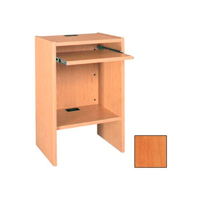 Computer Workstation - 23-5/8"W x 18"D x 43-1/8"H Oiled Cherry