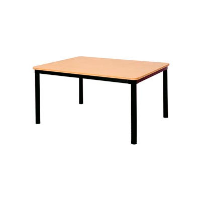 Square Library Table - 42"W x 42"D x 25"H Amber Ash