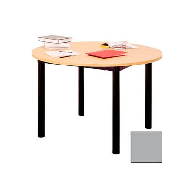 Round Library Table - 48"W x 48"D x 29"H Gray