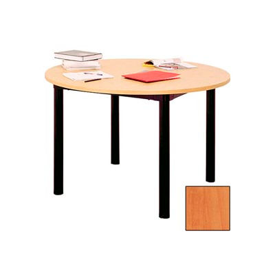 Round Library Table - 60"W x 60"D x 25"H Oiled Cherry