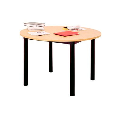 Round Library Table - 60"W x 60"D x 29"H Amber Ash