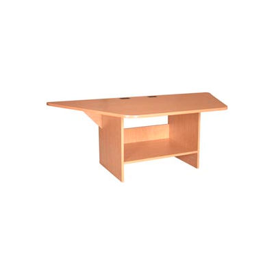39" Half Hexagon Workstation - Amber Ash