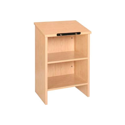 Dictionary Stand - 23-3/8"W x 16"D x 35-1/8"H Amber Ash