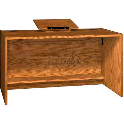 Revolving Dictionary Stand - Table Top - 22"W x 16"D x 5-1/2"H Oak