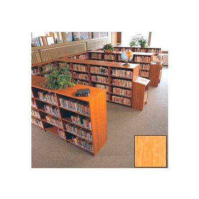 60" Double Face Shelving Base - 37"W x 24"D x 59-7/8"H Amber Ash