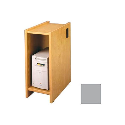 Lab Workstation CPU Shelf - 12-5/8"W x 23-7/8"D x 30"H Gray