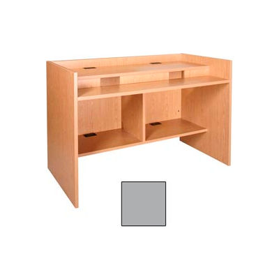 60" x 39" Patron Access Station - 60"W x 30"D x 46-1/8"H Gray