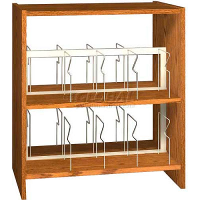 42" Picture Book Shelving Base - 37"W x 23-7/8"D x 40-7/8"H Amber Ash