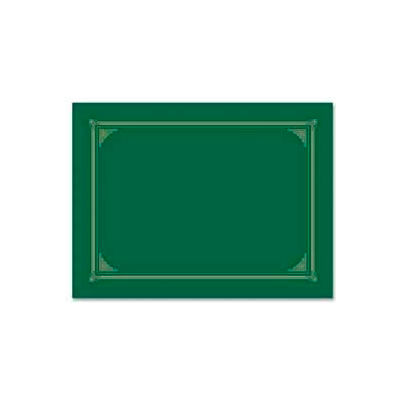 Geographics® Award Certificate Document Cover, 12-1/2" x 9-3/4", Green, 6/Pack