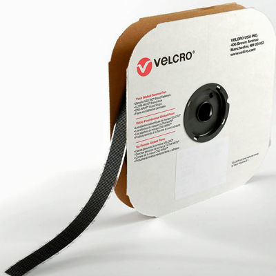 Crochet noir avec acrylique adhésif 1-1/2 "x 75' de marque Velcro®