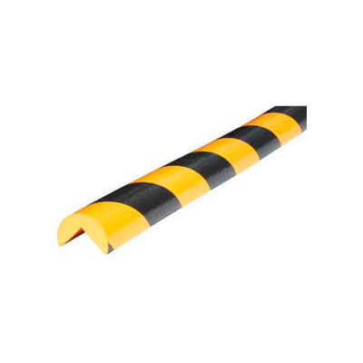 Knuffi 90 degrés angle Bumper Guard, tapez A, 39-3/8" L x 1-9/16" W, jaune/noir, 60-6702