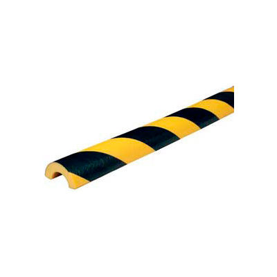 Knuffi Pipe Bumper Guard, tapez R30, 196-3/4" L x 2" W x 1 « H, Black & jaune, 60-6792