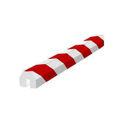 Knuffi étagère Bumper Guard, tapez BB, 196-3/4" L x 1-1/2" W x 1-1/2 « H, rouge & blanc, 60-6820-2