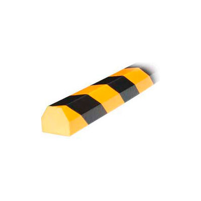 Knuffi Surface Bumper Guard, tapez CC, 196-3/4" L x 1-1/2" W x 1-1/2 « H, Black & jaune, 60-6830