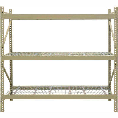 JBX System 800 Boltless Wide-Span Shelving - 96"Wx24"Dx96"H - Galvanized Wire Decking - Starter Unit