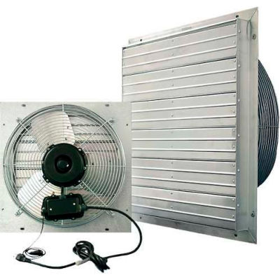 J&D Manufacturing 16 » ES Shutter Fan W / 9' Cordon d’alimentation, 1/10 HP, Monophasé