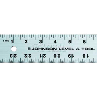 Règle droite robuste en aluminium Johnson Level J72, 72 po, aluminium