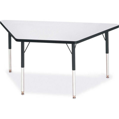 L’activité trapèze berries® Tables, 60" W x 30 « L x 24-31 » H, Classic gris