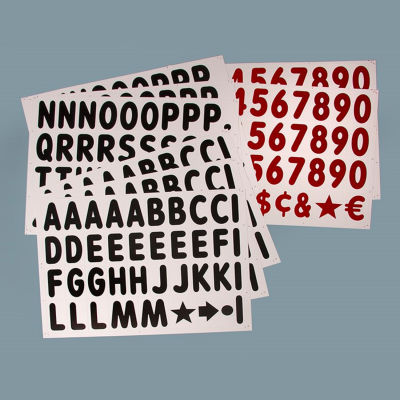 Numéros et symboles pour enseigne blanche Magic Master, ensemble de 314, lettres de 4 po, 24 po x 36 po, 5 lb