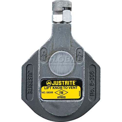 Évent inox tambour Horizontal Justrite® 8306 pour produits corrosifs & général solvants