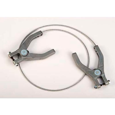 Justrite® 8499 3' fil antistatique Flexible - Main double brides
