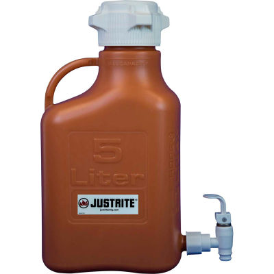 Justrite 12924 tourie avec Spigot, HDPE, 5 litres