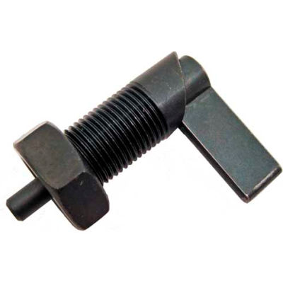 Cam Action indexation piston w / contre-écrou - Oxyde noir acier fil 3/4-16. 47"x.47 « Pin