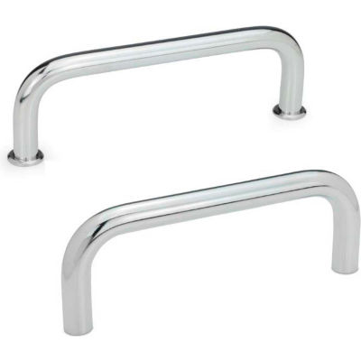 J.W. Winco 425-8-100-CR GN 425 Cabinet "U" Handles Round Steel, with Tapped Holes