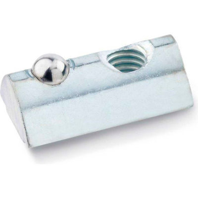 J.W. Winco GN 506 Roll-In T-Slot Nuts, Steel, for Aluminum Profiles, avec Guide Step, M5, 1/4 »