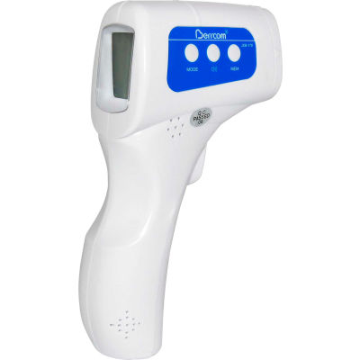 BERRCOM® Medical Non-Contact Infrared Forehead Thermometer with Digital LCD Display, White