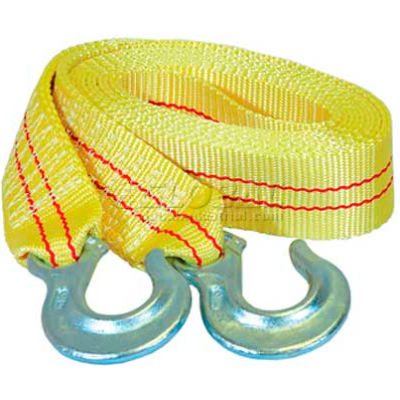 K-Tool 73802 10,000 Lb. Capacity Tow Strap 15' x 1-3/4" with Forged Hooks