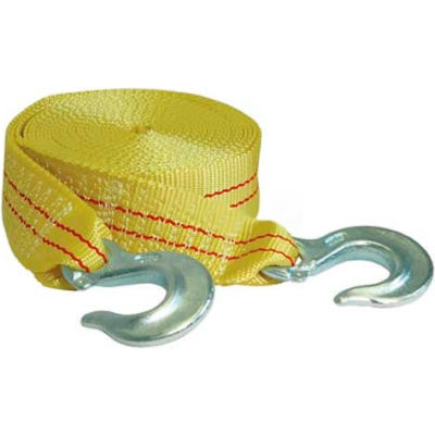 K-Tool 73803 10,000 Lb. Capacity Tow Strap 25' x 1-3/4" with Forged Hooks