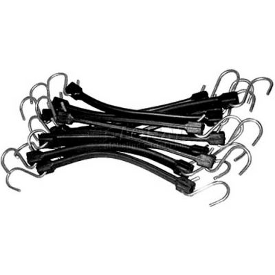 K-Tool KTI-73851 Bungee Cords 31" Epdm Rubber Strap - 10 Pack, Black - Pkg Qty 2