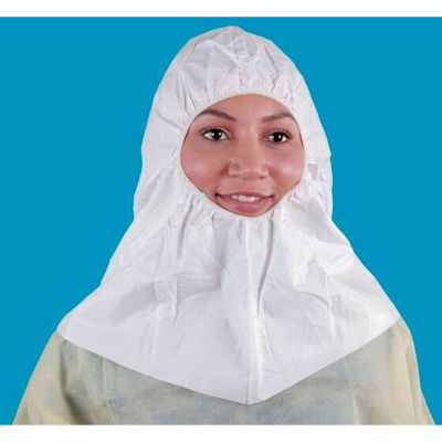 KeyGuard® Hood, bande élastique Face, blanc, unique taille, 100/carton