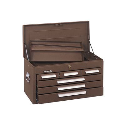 Kennedy® 266B Signature Series 26-1/8"W X 12"D X 14-3/4"H 6 Drawer Brown Mechanics Chest