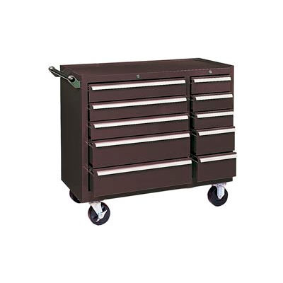 Kennedy® 310XB K1800 Series 39-3/8"W X 18"D X 35"H 10 Drawer Brown Roller Cabinet