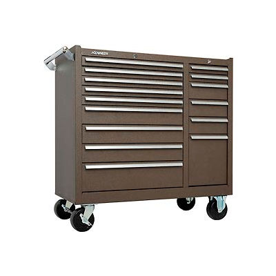 Kennedy® 315XB K1800 Series 39-3/8"W X 18"D X 39"H 15 Drawer Brown Roller Cabinet