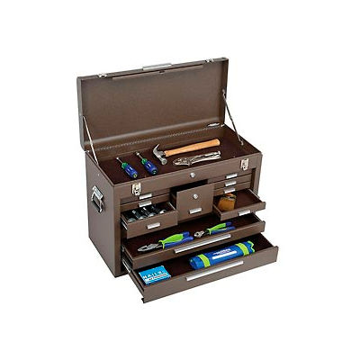 Kennedy® Signature Series 11-Drawer Machinists Chest, 26-1/8"W x 12"D x 18-7/8"H, Brown